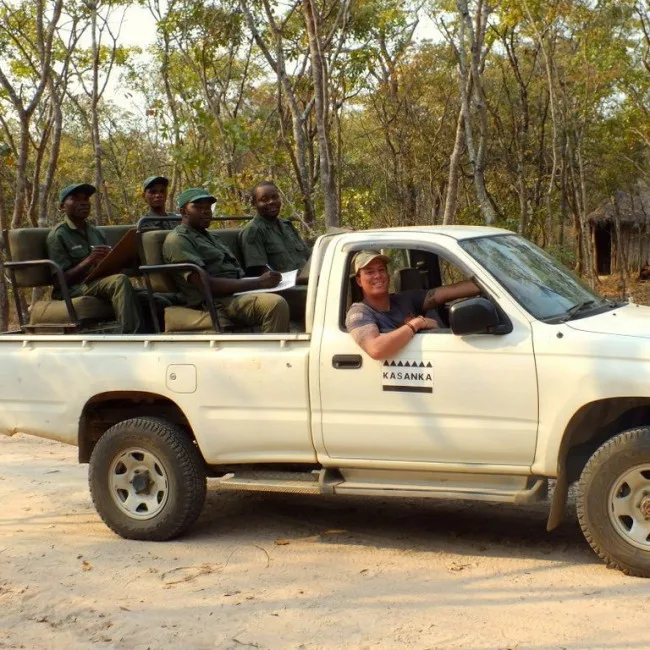 Returning from a round of game counts with our scouts as part of our annually recurring programme aimed at monitoring large mammal populations in Kasanka National Park.