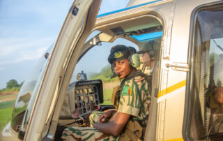 Aerial law enforcement patrols with Conservation South Luangwa in Zambia.
