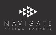 Navigate Africa Safaris Logo (Carcoal & White)
