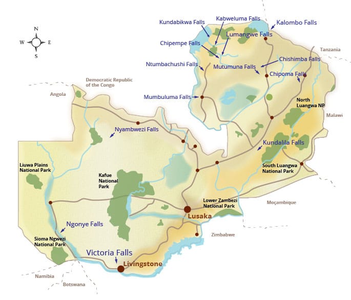 Waterfalls-Map